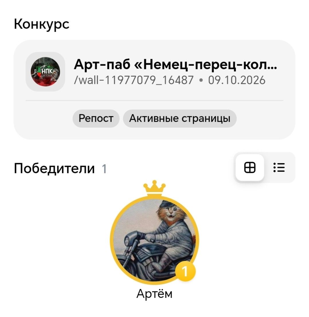 Артём Мопедист выиграл 2 билета на концерт в арт-пабе