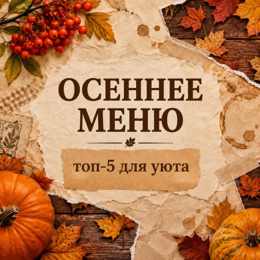 Осень — это не только золотые листья, но и уютные ароматы с кухни.