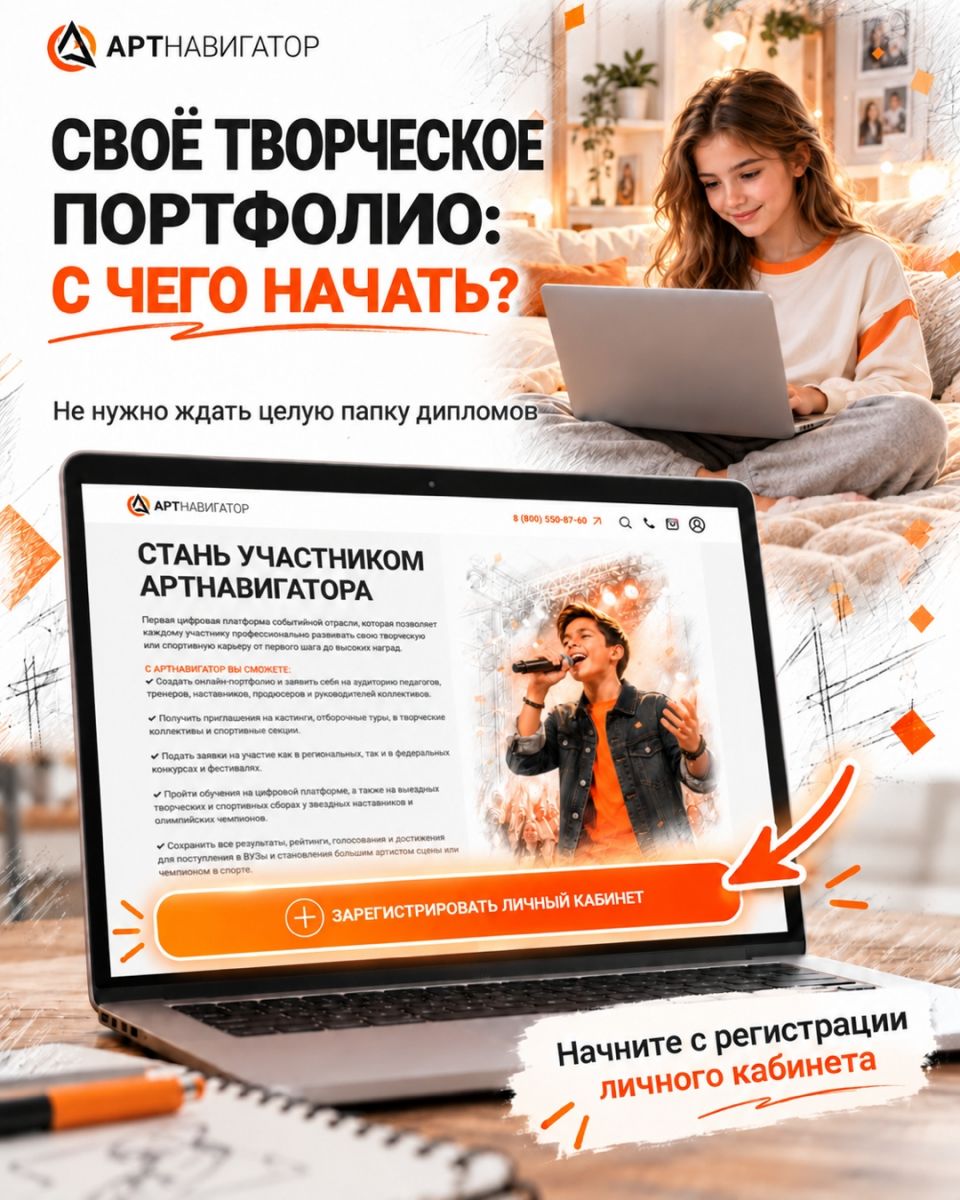 Как собрать творческое портфолио на платформе «АртНавигатор»