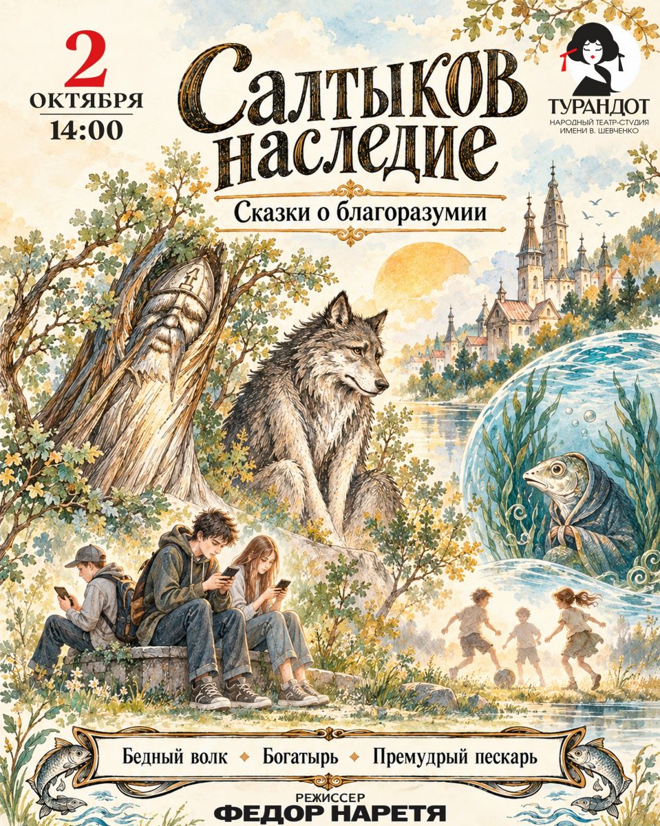 Премьера спектакля по сказкам Салтыкова-Щедрина в «Турандот»