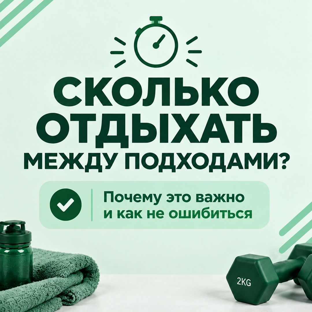 Как подобрать отдых между подходами и понять, что восстановился