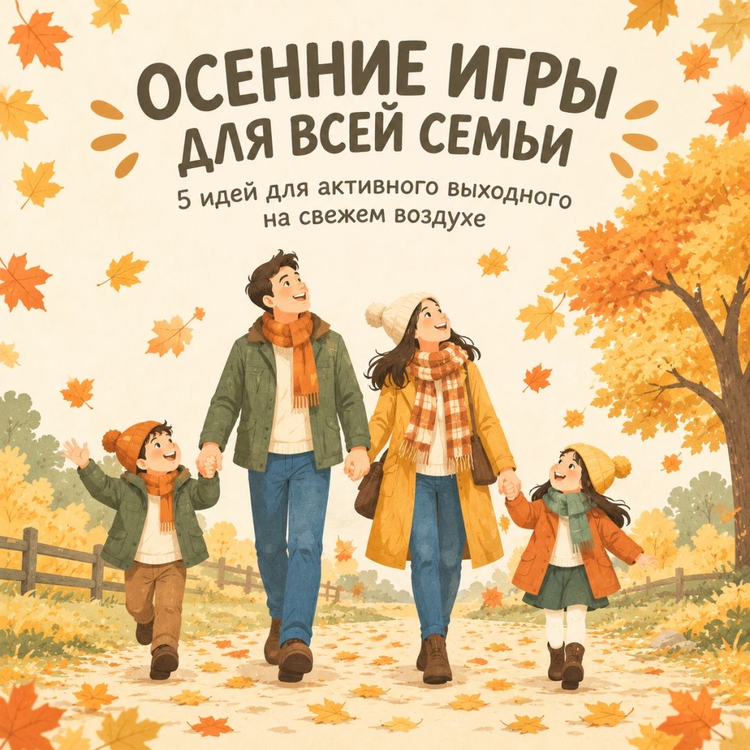 5 семейных игр для осенних выходных во дворе