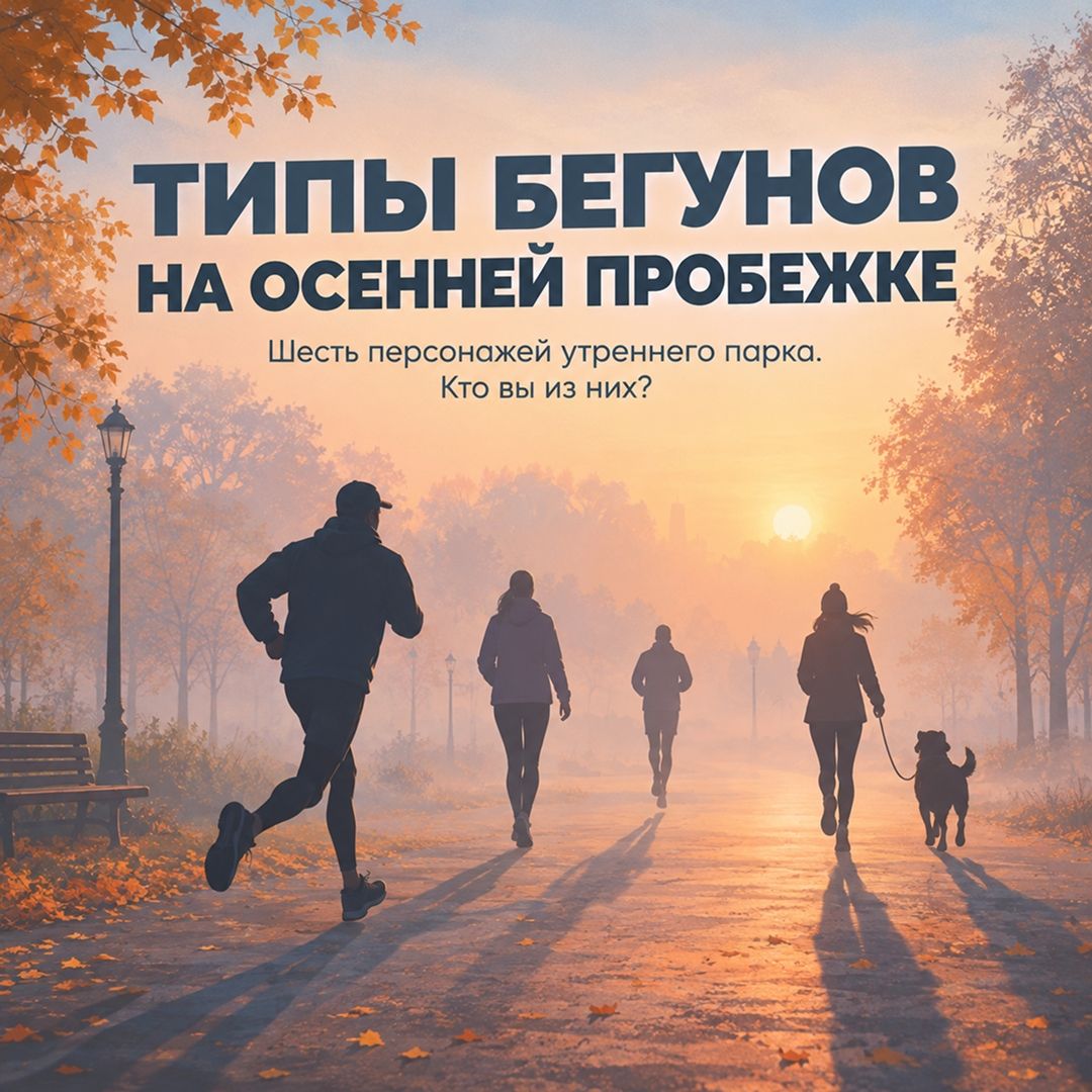 6 типов утренних бегунов осенью в парке