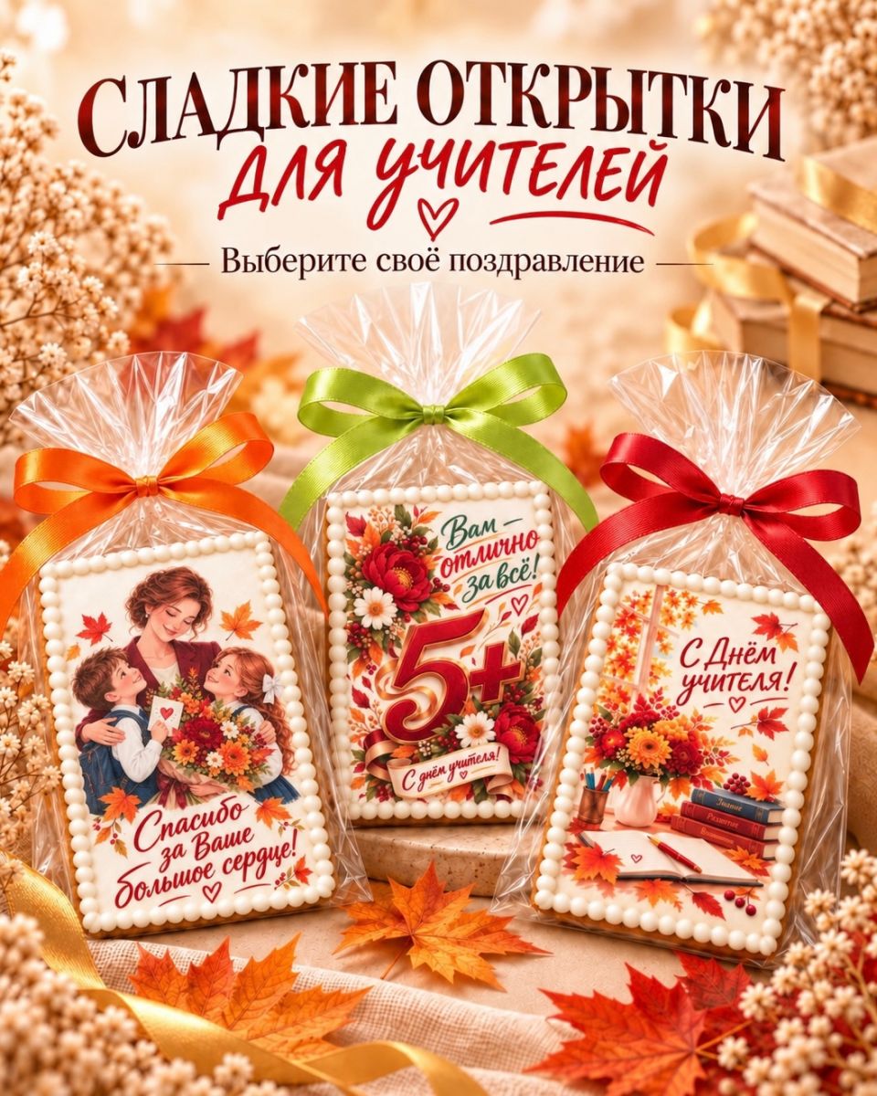 Пряники ко Дню учителя в гастро-хаусе «Грильяж»