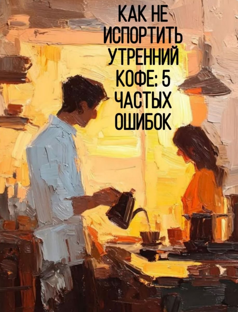 Пять ошибок, которые портят утренний кофе