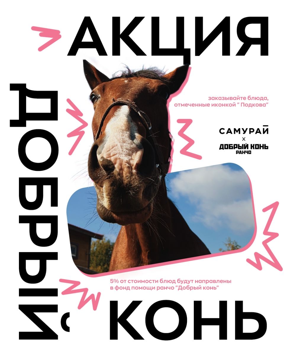 «Самурай» перечисляет 5% с трёх блюд на помощь животным