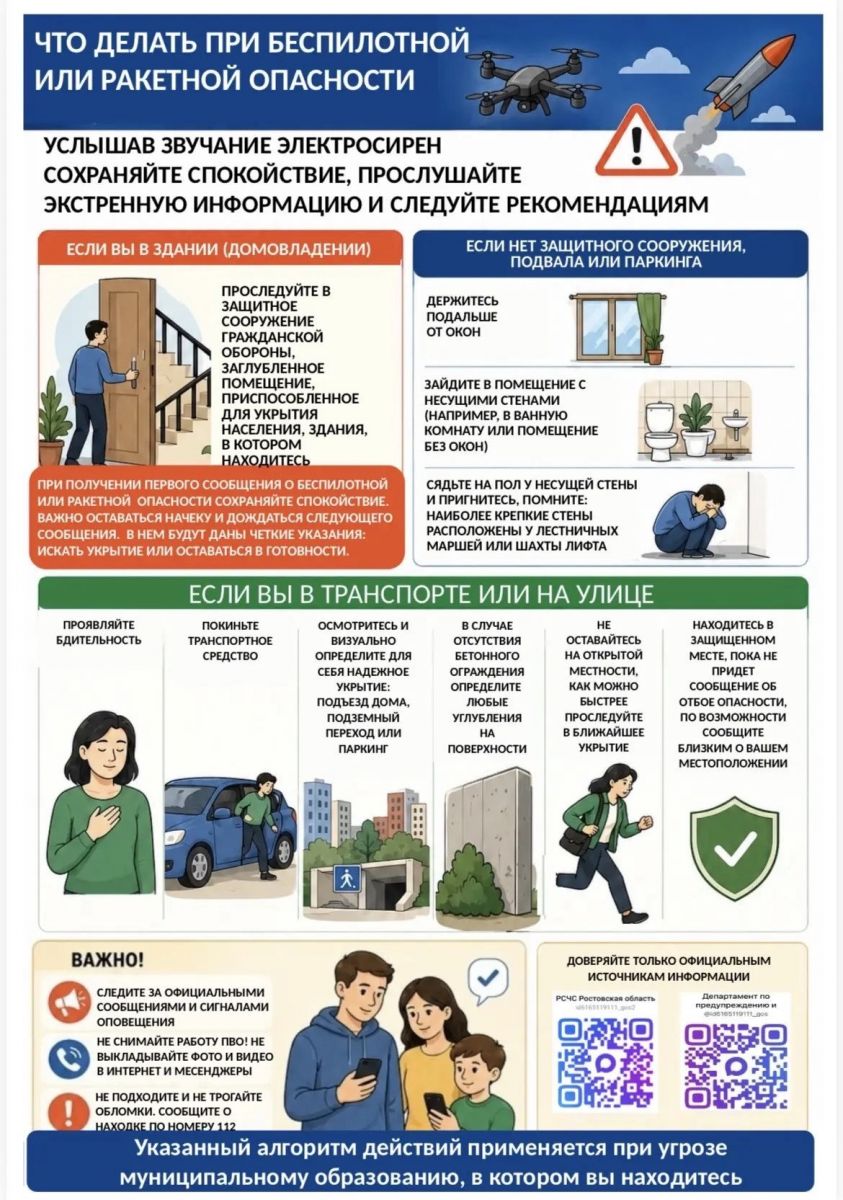 Новый порядок оповещения о ракетной и беспилотной опасности