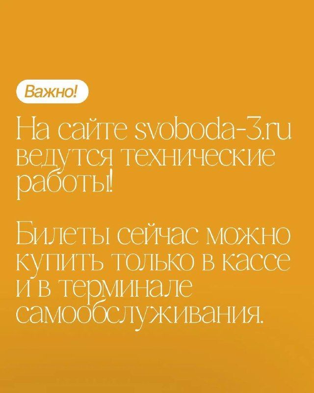 Билеты в Молодежный театр временно только в кассе