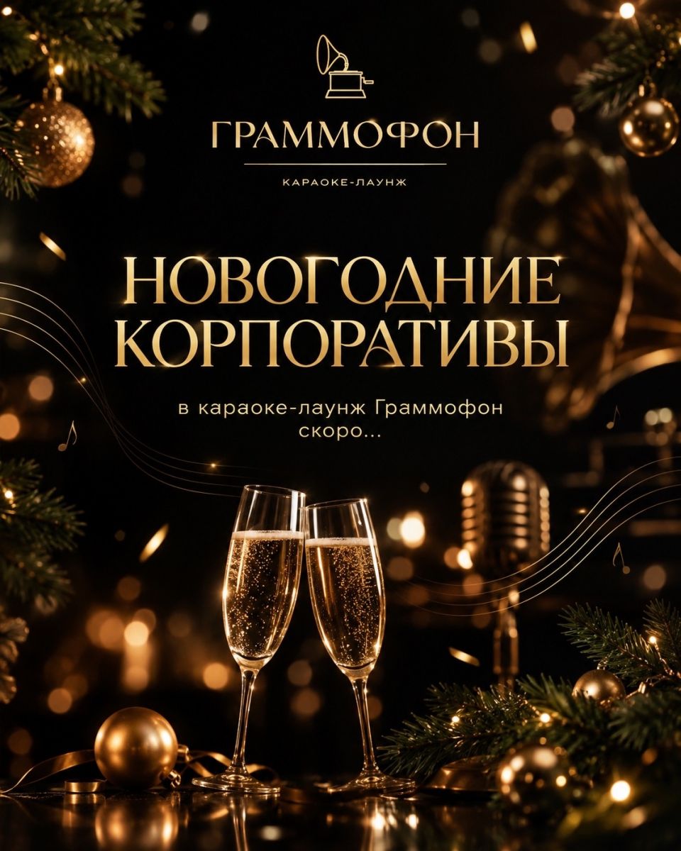 Граммофон анонсирует новогодние корпоративы: детали скоро