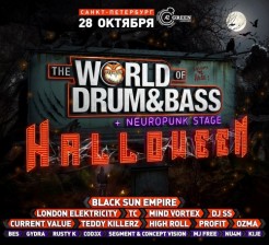28 ОКТЯБРЯ ► THE WORLD OF DRUM&BASS "HALLOWEEN" ► A2