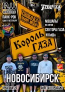 12 ноября, четверг. Король Газа и Свобода Важнее Моды в Новосибирске! Уzдечка, Крылова, 26.