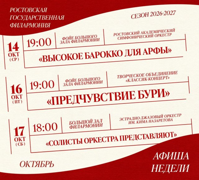 Как звучит эта неделя?