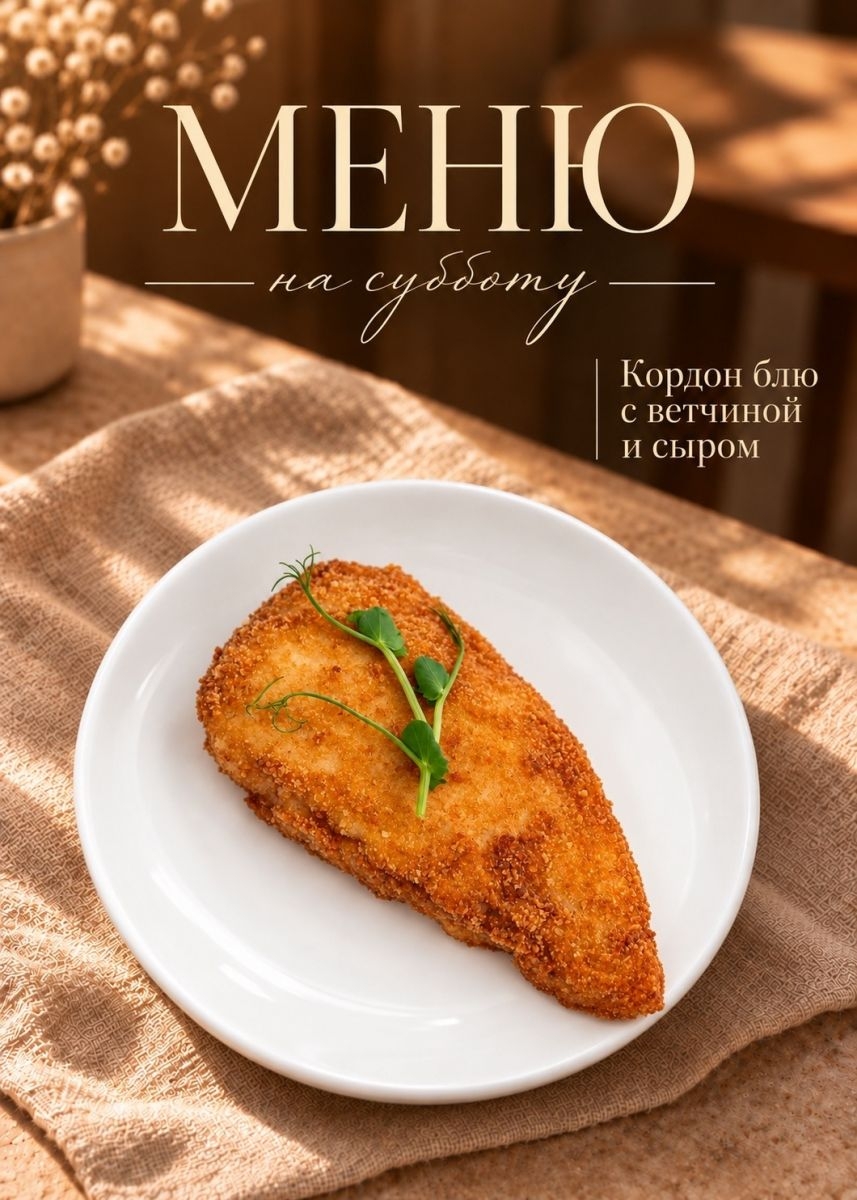 Меню на 10 октября (суббота) 🤎
