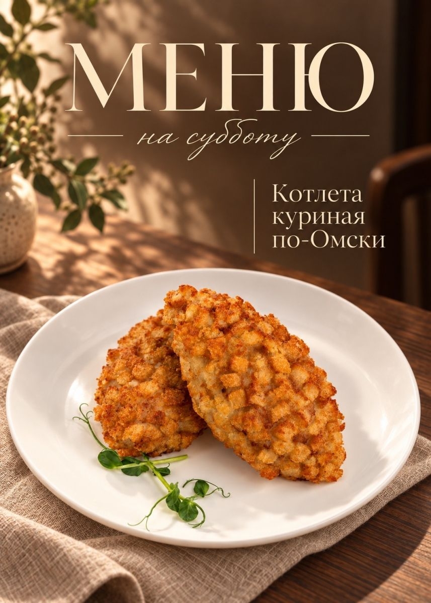 Меню на 3 октября (суббота)
