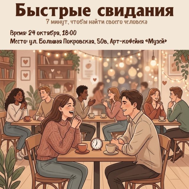 Быстрые свидания: 7 минут, чтобы найти своего человека