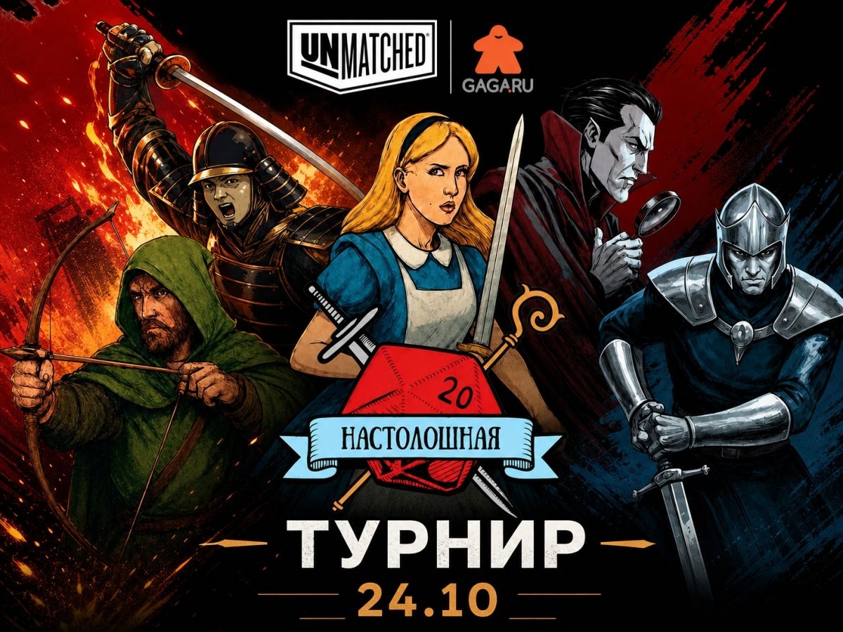 Осенний турнир по Unmatched - уже в эту субботу!