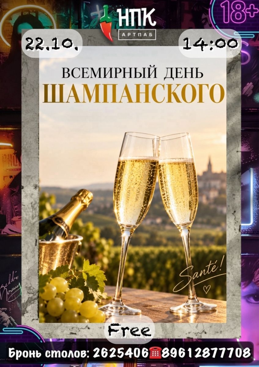 22 октября — Всемирный день шампанского